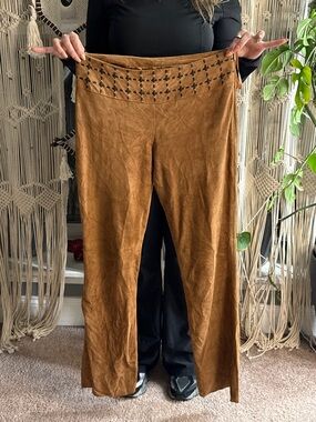 Vs2 authentic suede leather pants size 8